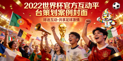 2022世界杯官方互动平台策划案例封面 - 球迷狂欢场景